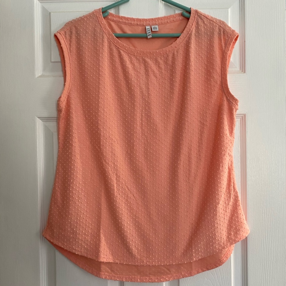 Pink Swiss dots blouse